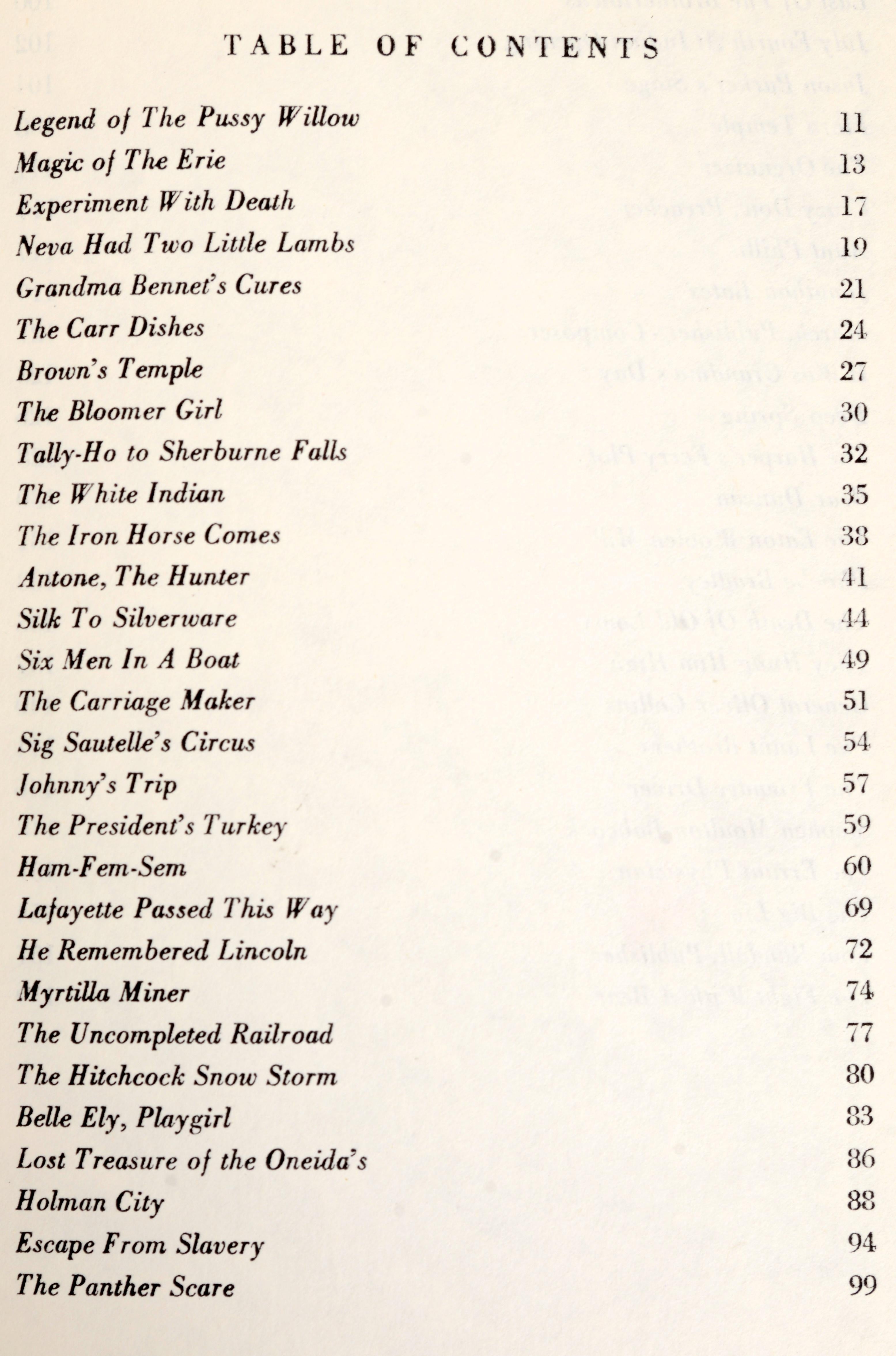 Américain Chips and Shavings : Stories of Upstate New York (Histoires du nord de l'État de New York) de George Walter, 1ère édition en vente