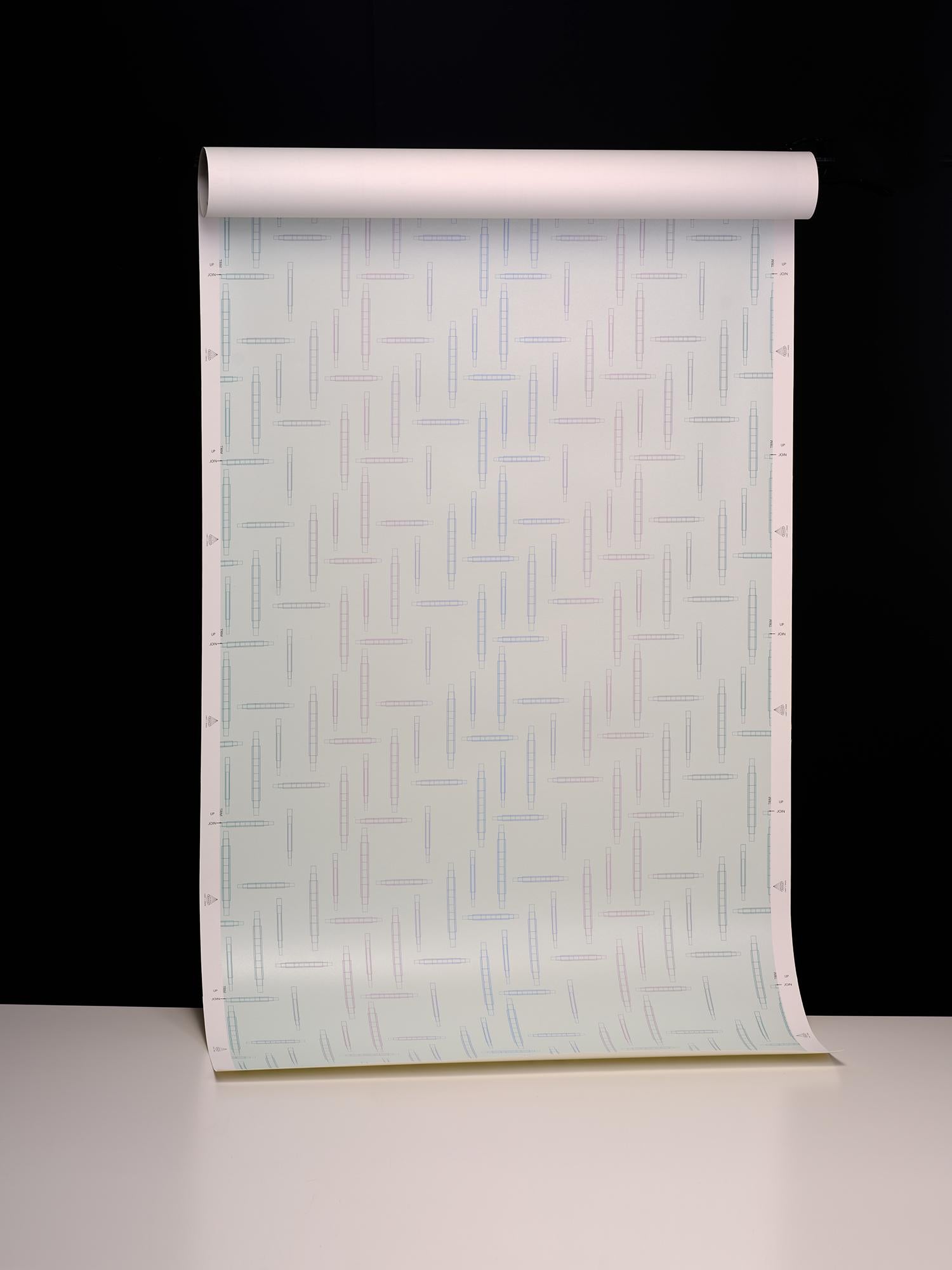 Papel Pintado Ombre Chips Inspirado en el Art Decó Siglo XXI y contemporáneo en venta