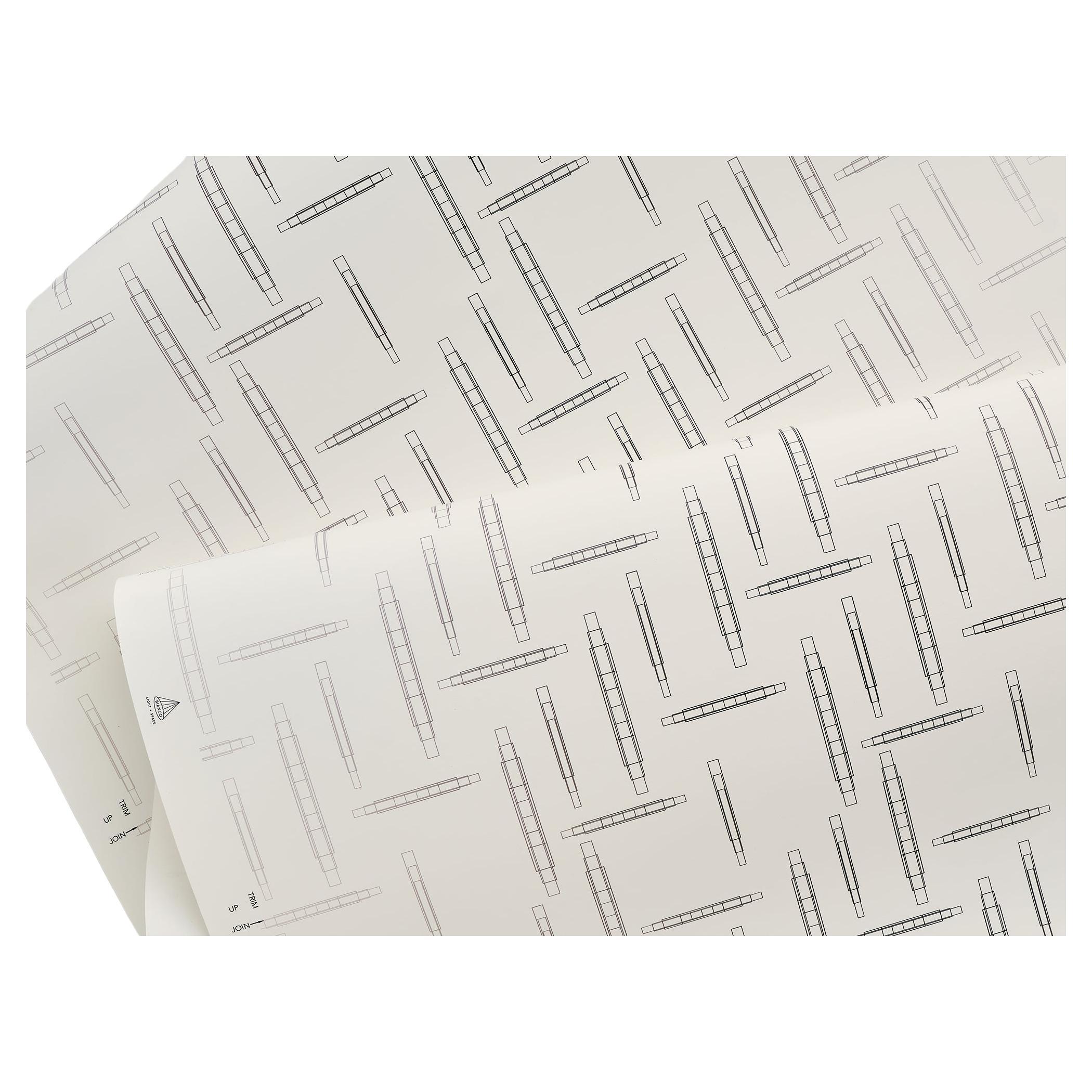 Carta da parati Ombre di ispirazione Art Deco Chips