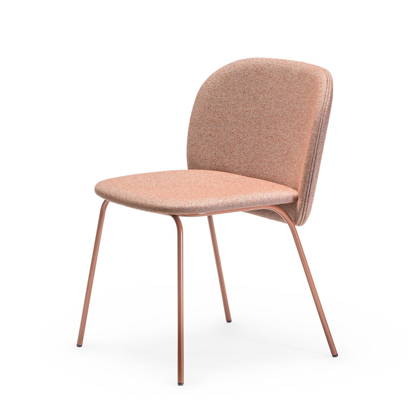 Chips M Terrakotta-Stuhl von Studio Pastina (Stahl) im Angebot