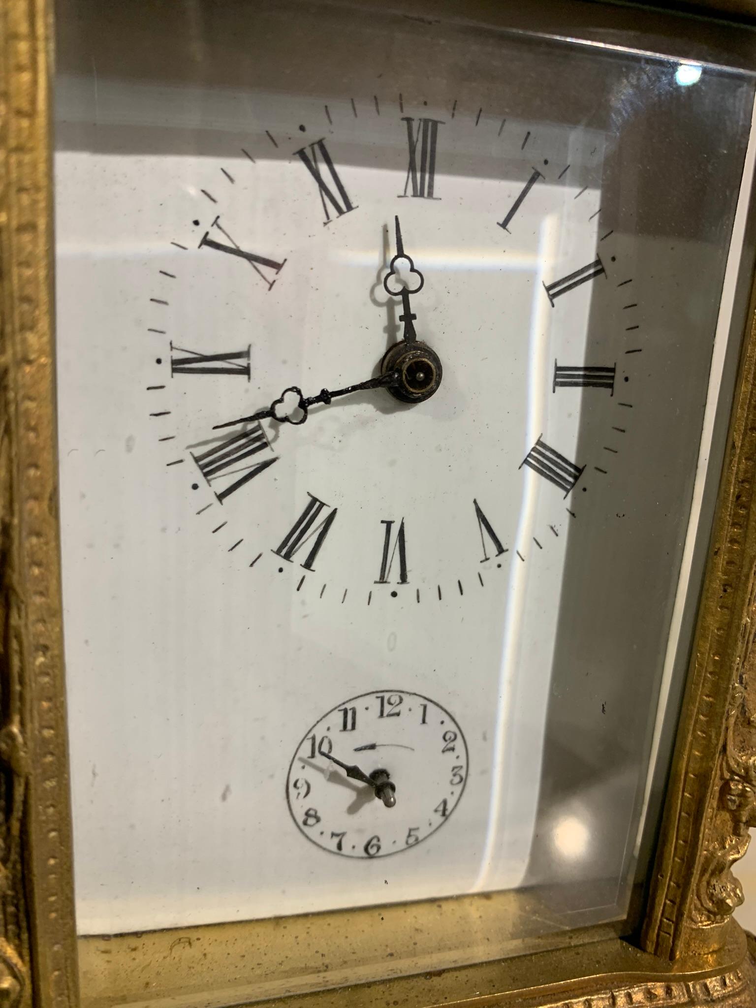 Chiseled Bronze 'Ufficialina' Clock, Napoleon III For Sale 4