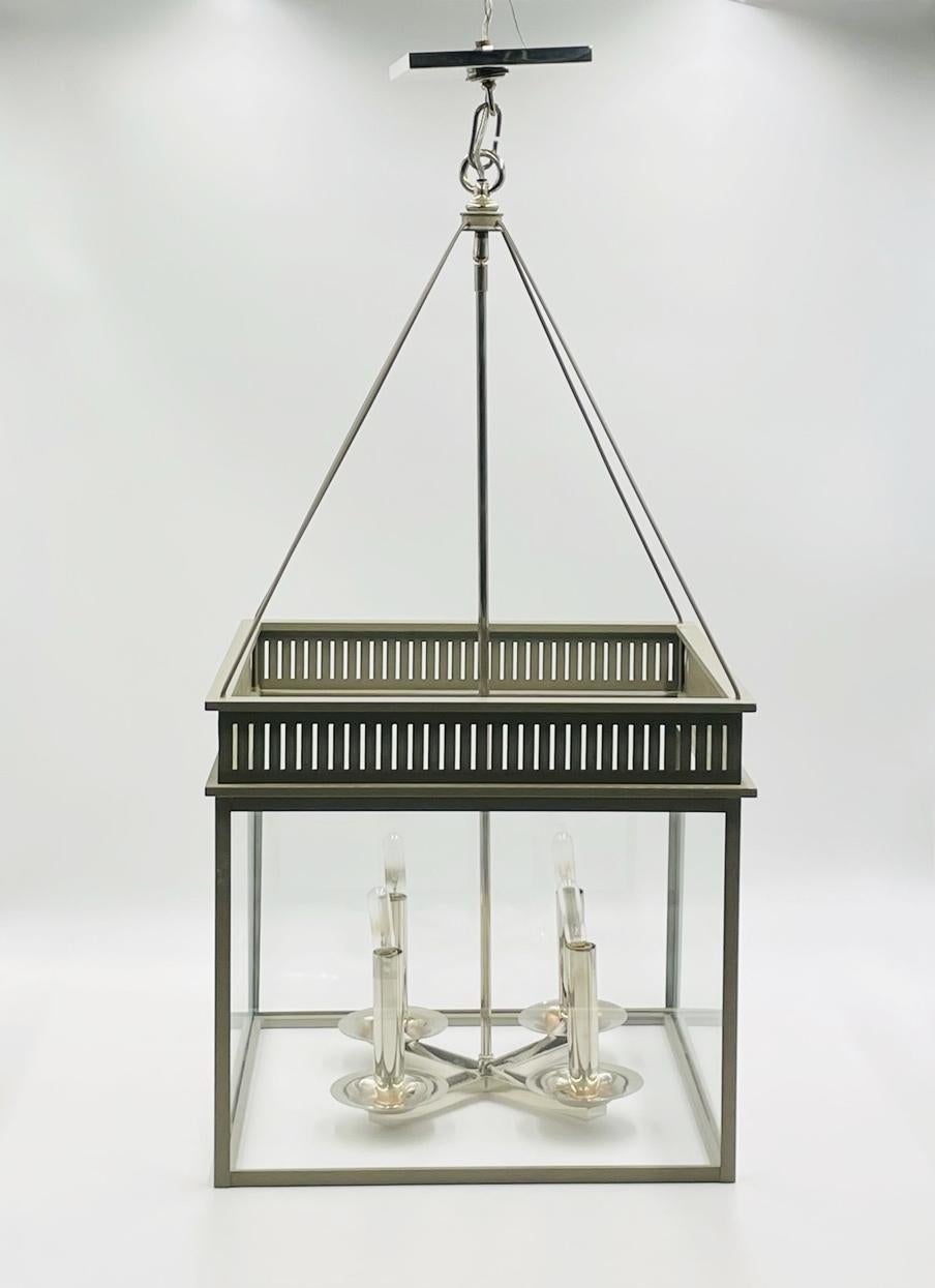 Designed and manufactured in the United States by The Urban Electric, dated 2012.  
3 Available.

The Chisholm Hall Chandelier by the Urban Electric is a stunning addition to any home or business. Crafted from high-quality metal, this large