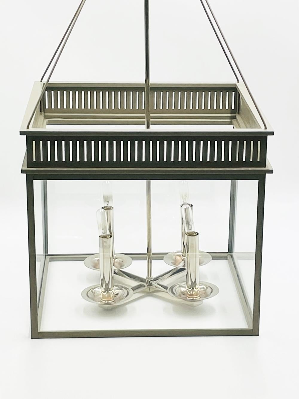American Chisholm Hall Chandelier by the Urban Electric For Sale