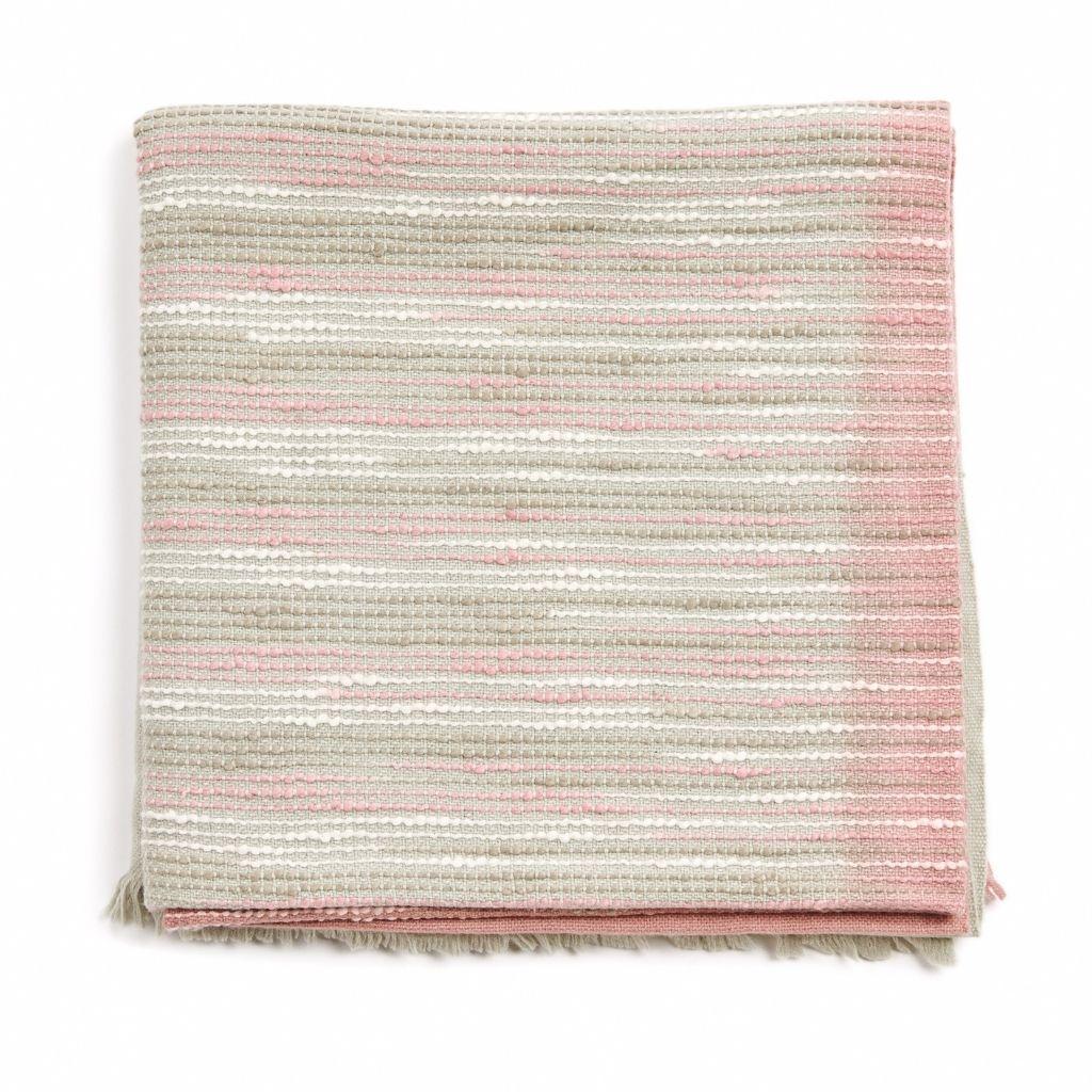 Hand-Woven Chive Handloom Throw / Blanket Ombre Dyed in Merino For Sale