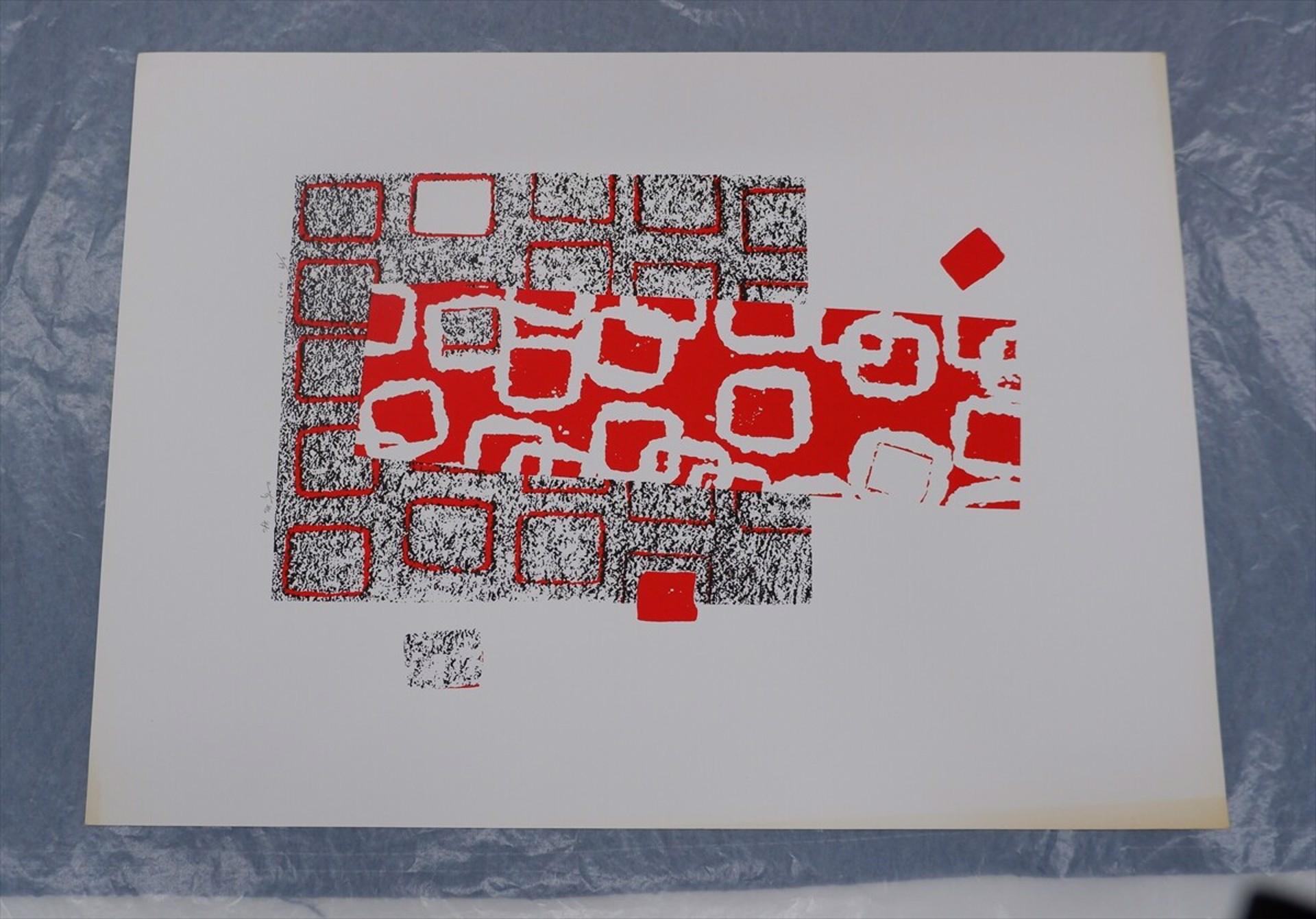 Untitled, 1993 Limited Edition (6/19) Screenprint by Chiyu Uemae signed en venta 1