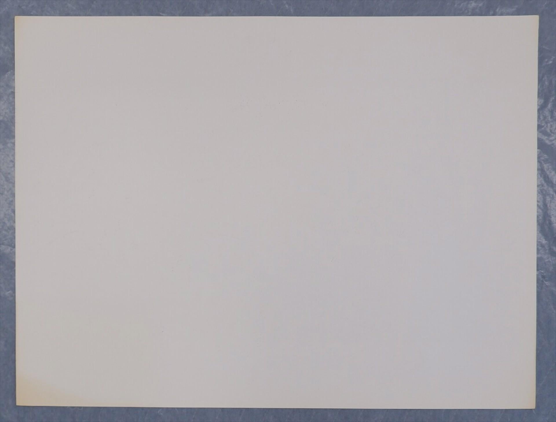Untitled (2002)
Screenprint on wove paper
Signed, dated and numbered by the artist.
Date: 2002 6 17
Ed. 1/23
26.9 x 45 cm (Image)
39.6 x 54.8 cm (Sheet)