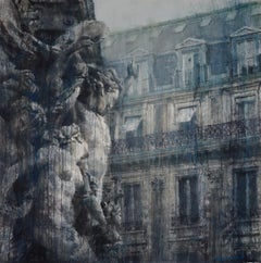 La Dance II by Chizuru Morii Kaplan. Contemporary Watercolor. Paris. 