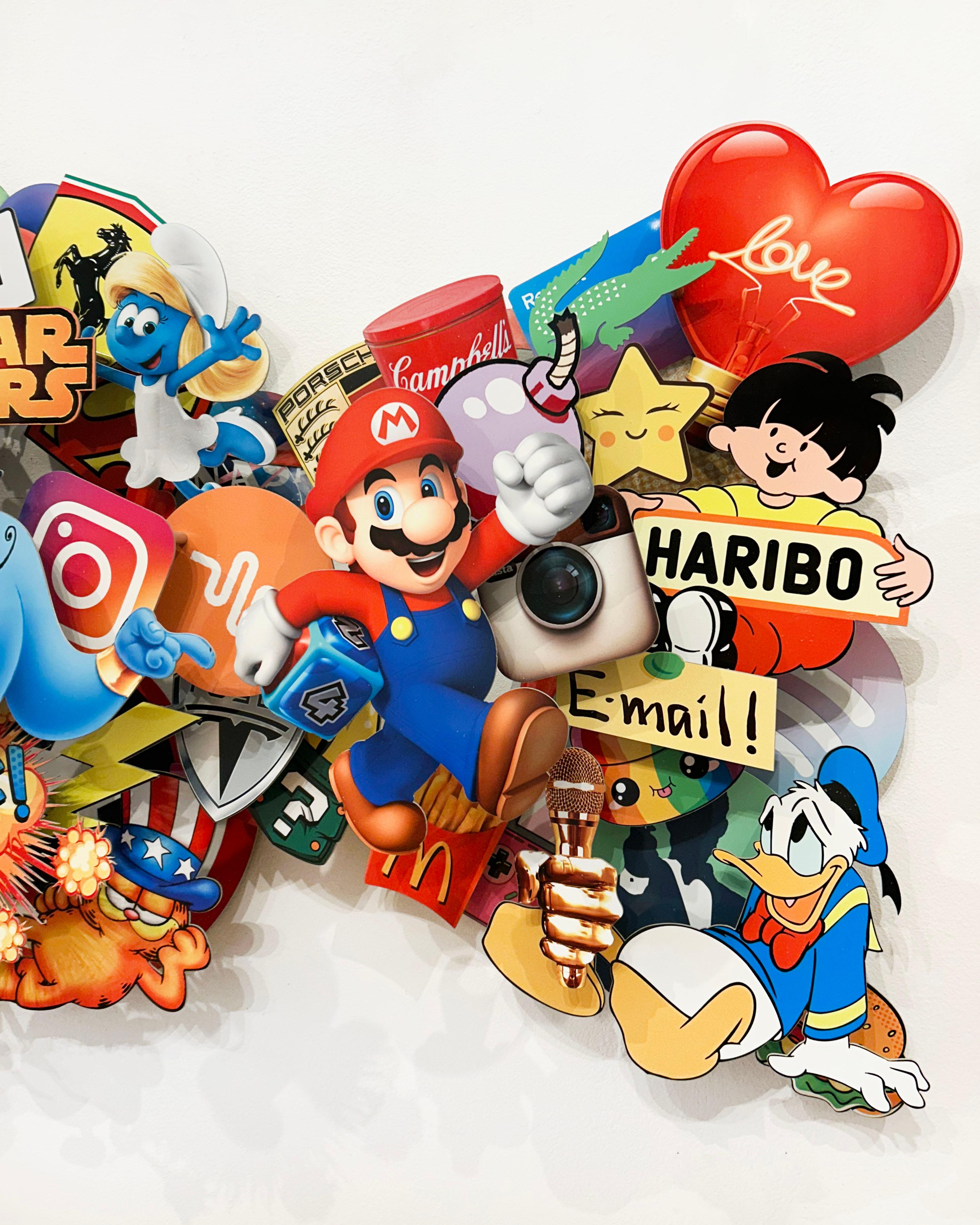 Artist:  Bolloré, Chloé
Title:  Pop Candy XL
Medium:  3D Metal Wall Sculpture
Unframed Dimensions:  70