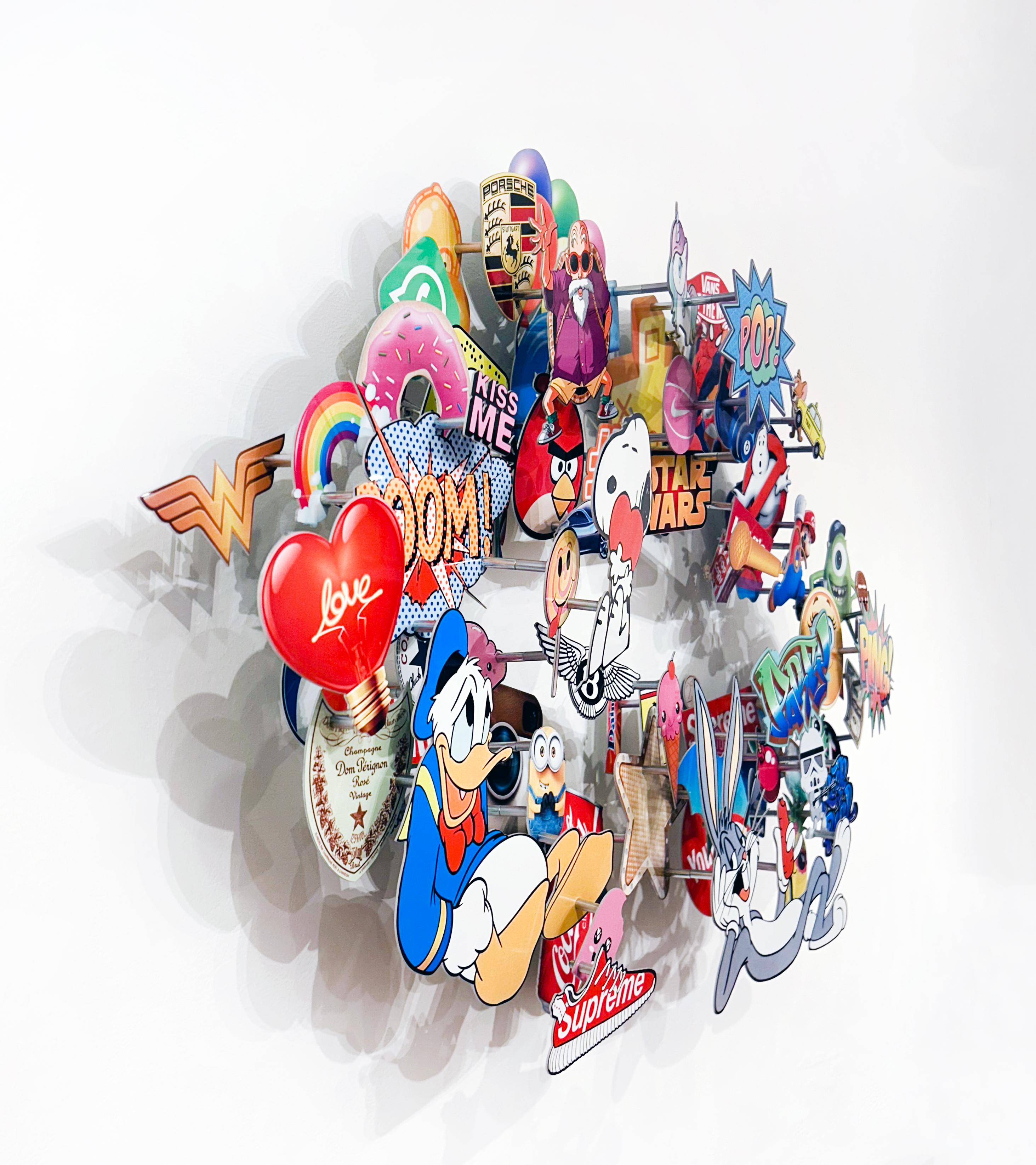 Pop-Mund (Pop-Art), Sculpture, von Chloé Bolloré