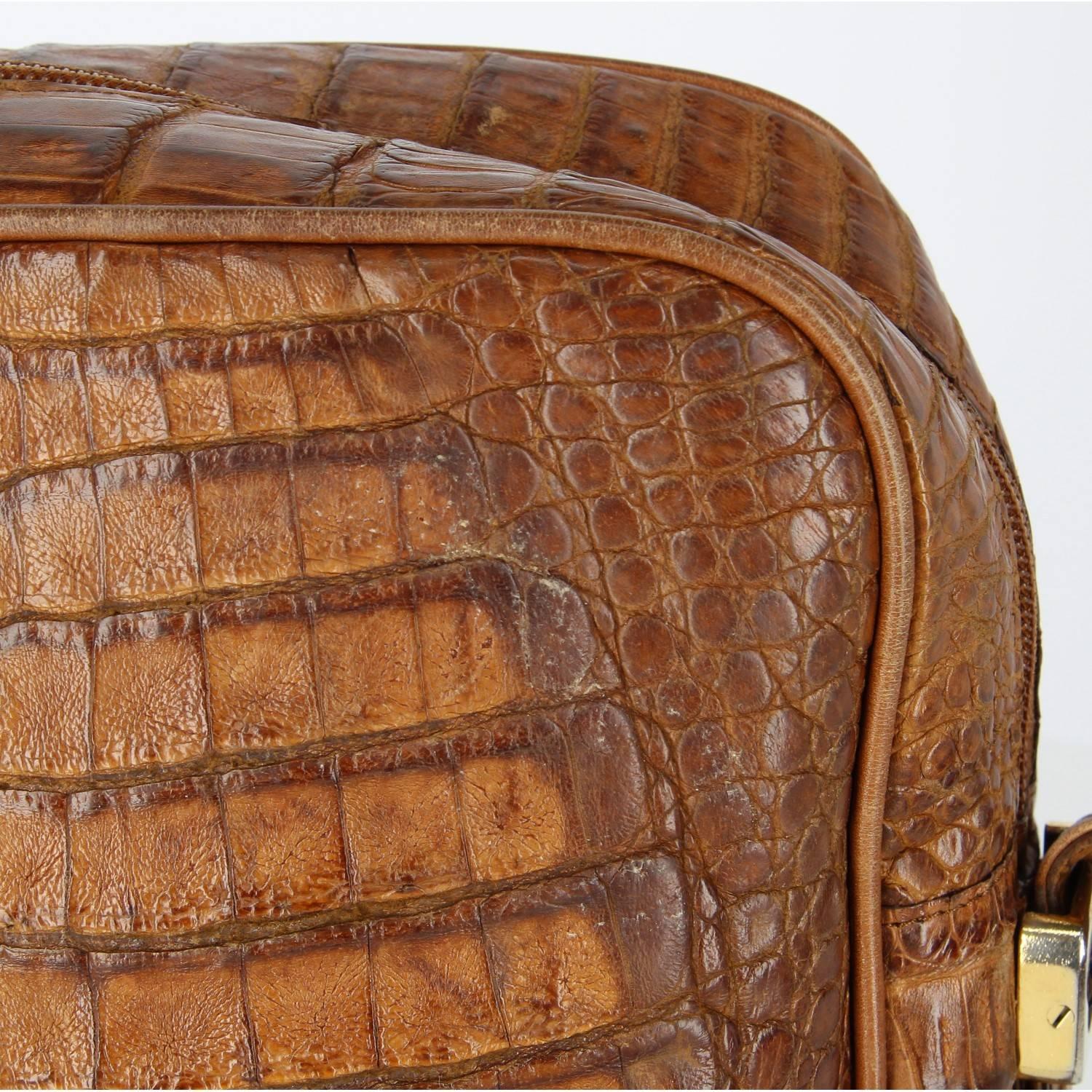 Chloé Vintage Crocodile Leather Bag, 1980s 5