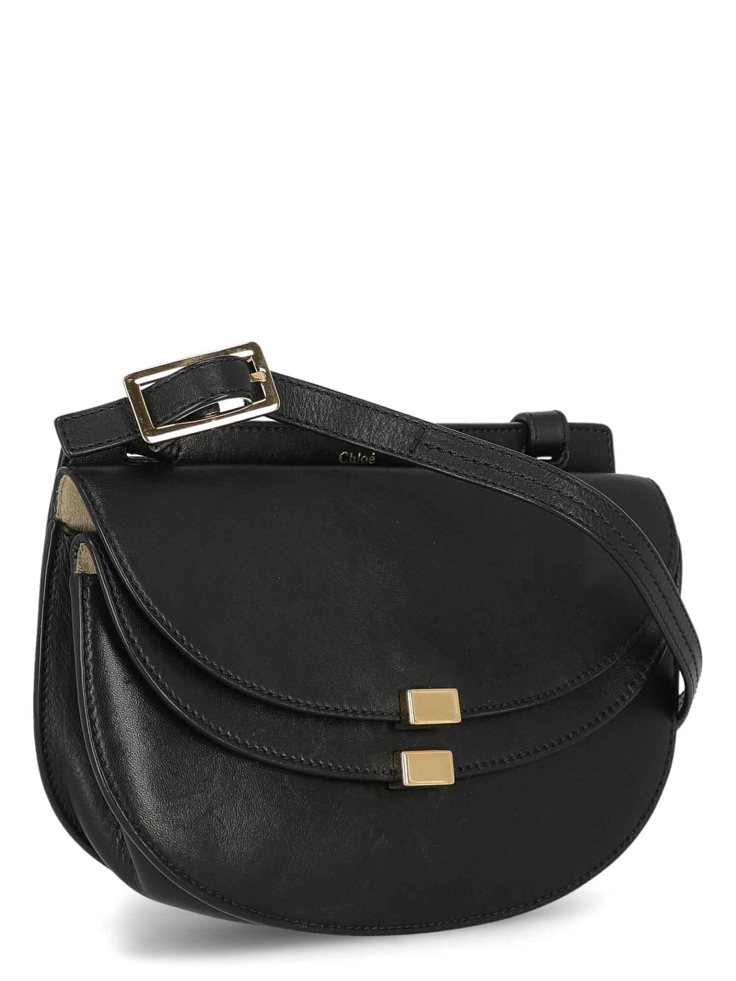 ChloÃ© Woman Shoulder bag  Black Leather In Fair Condition In Milan, IT