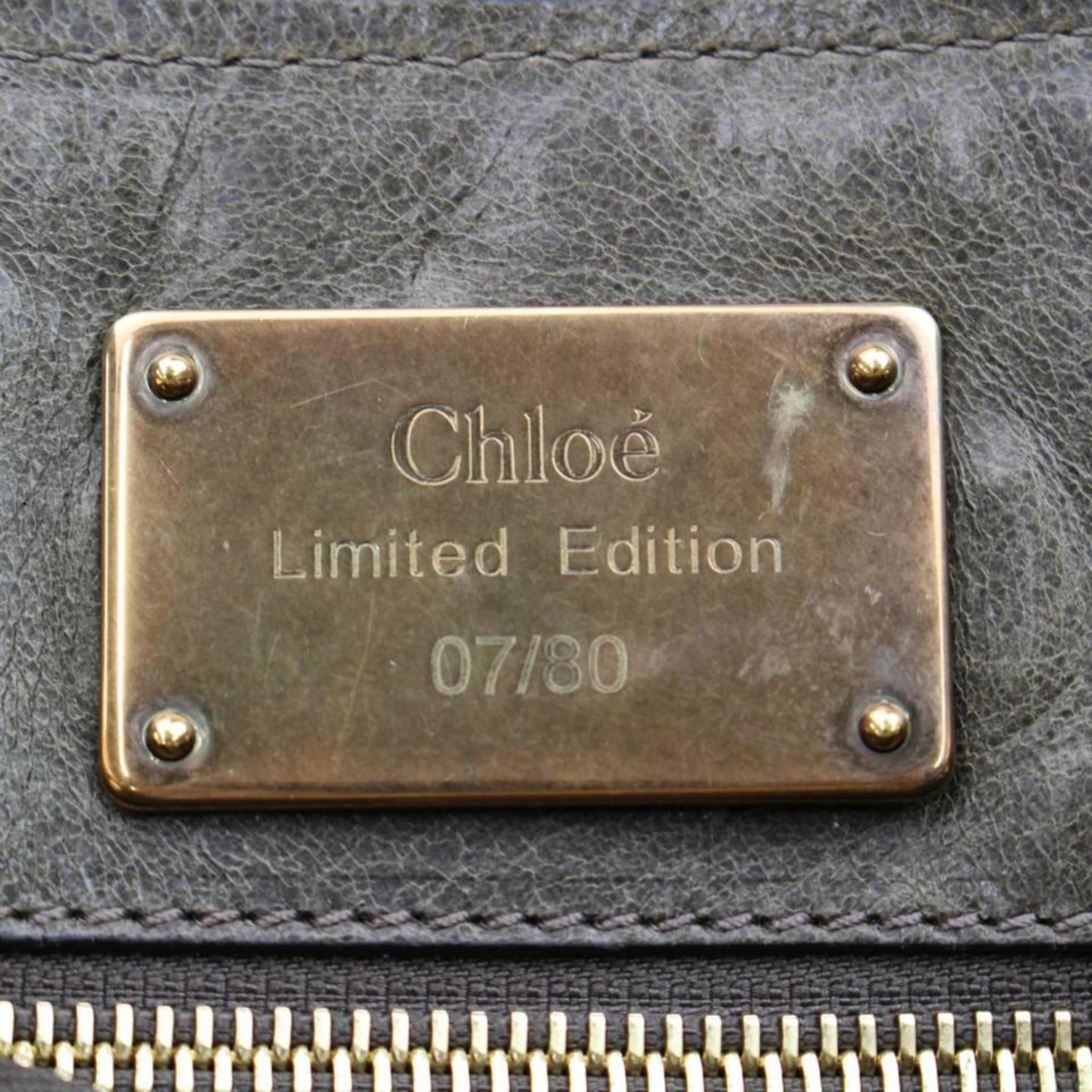 Chloé (1 Of 30) Metallic Bronze Heloise 868306 Brown Leather Shoulder Bag For Sale 5