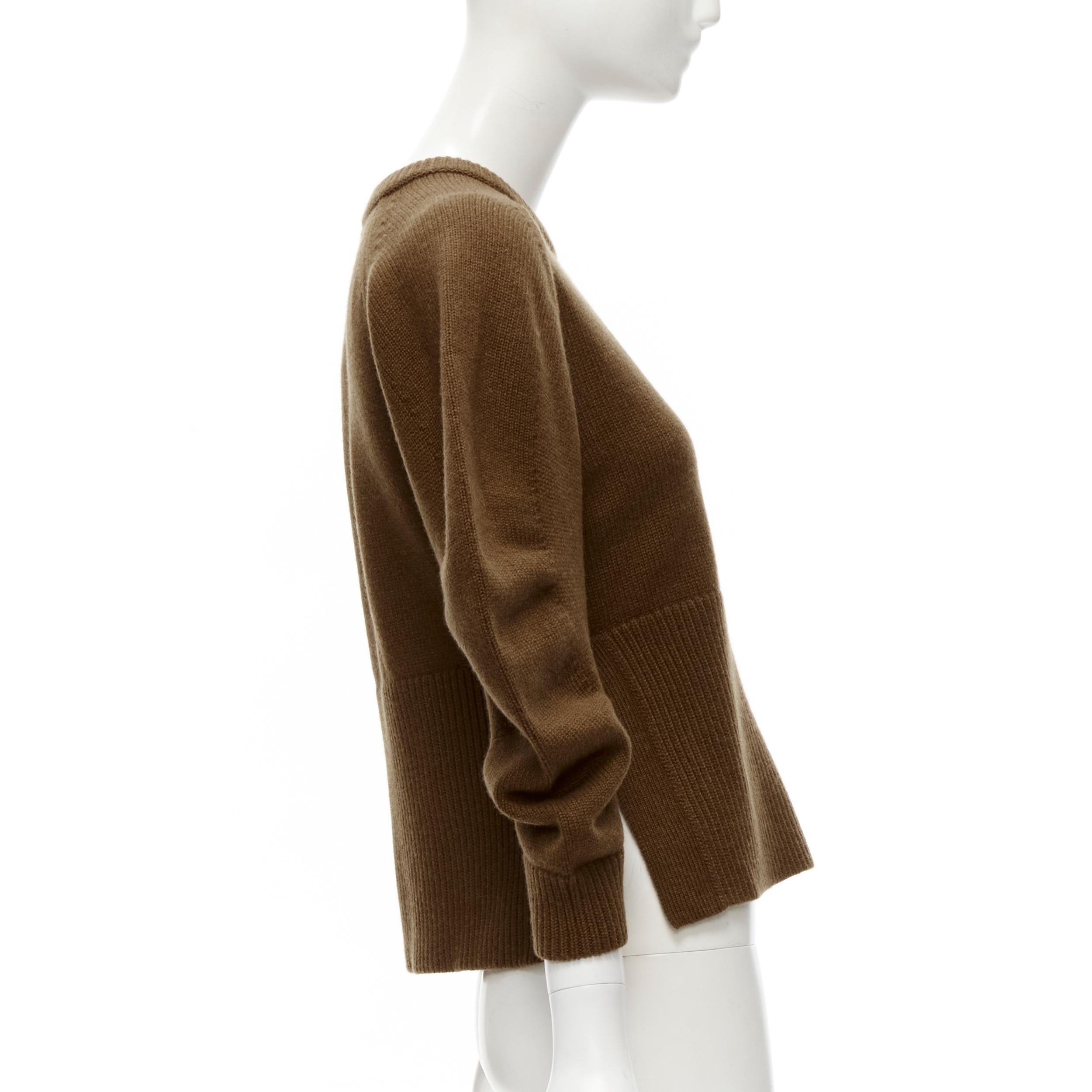 CHLOE Pull court à manches bouffantes en 100% cachemire S Excellent état - En vente à Hong Kong, NT
