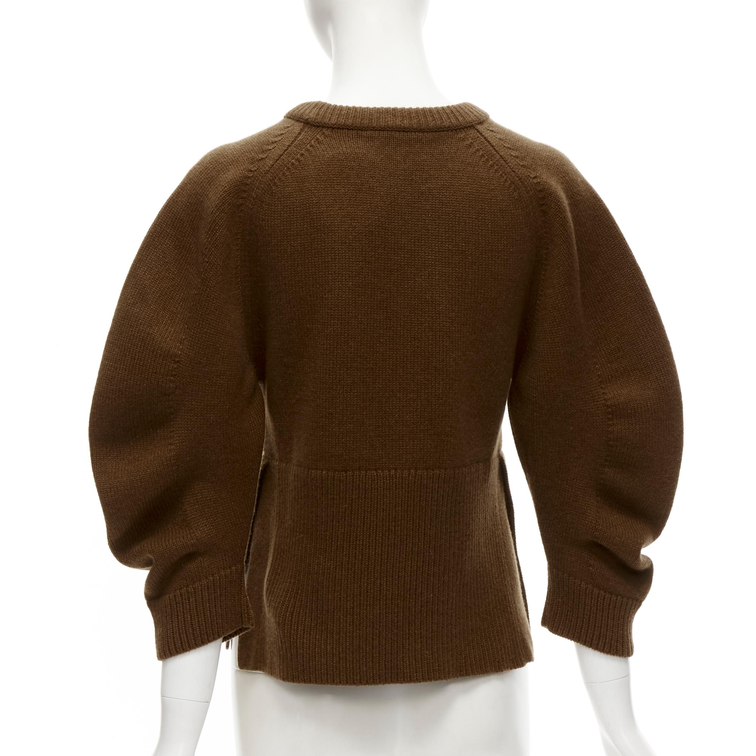 CHLOE Pull court à manches bouffantes en 100% cachemire S Pour femmes en vente