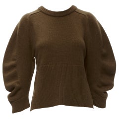 CHLOE 100% cashmere brow round puff sleeve cropped sweater S
