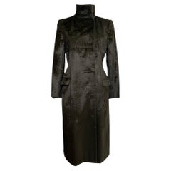 Chloé 1990s Faux Fur Long Coat