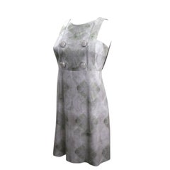 CHLOE 2007 Collection SHIFT A-LINE DRESS GREY Green Silver 40 4 6