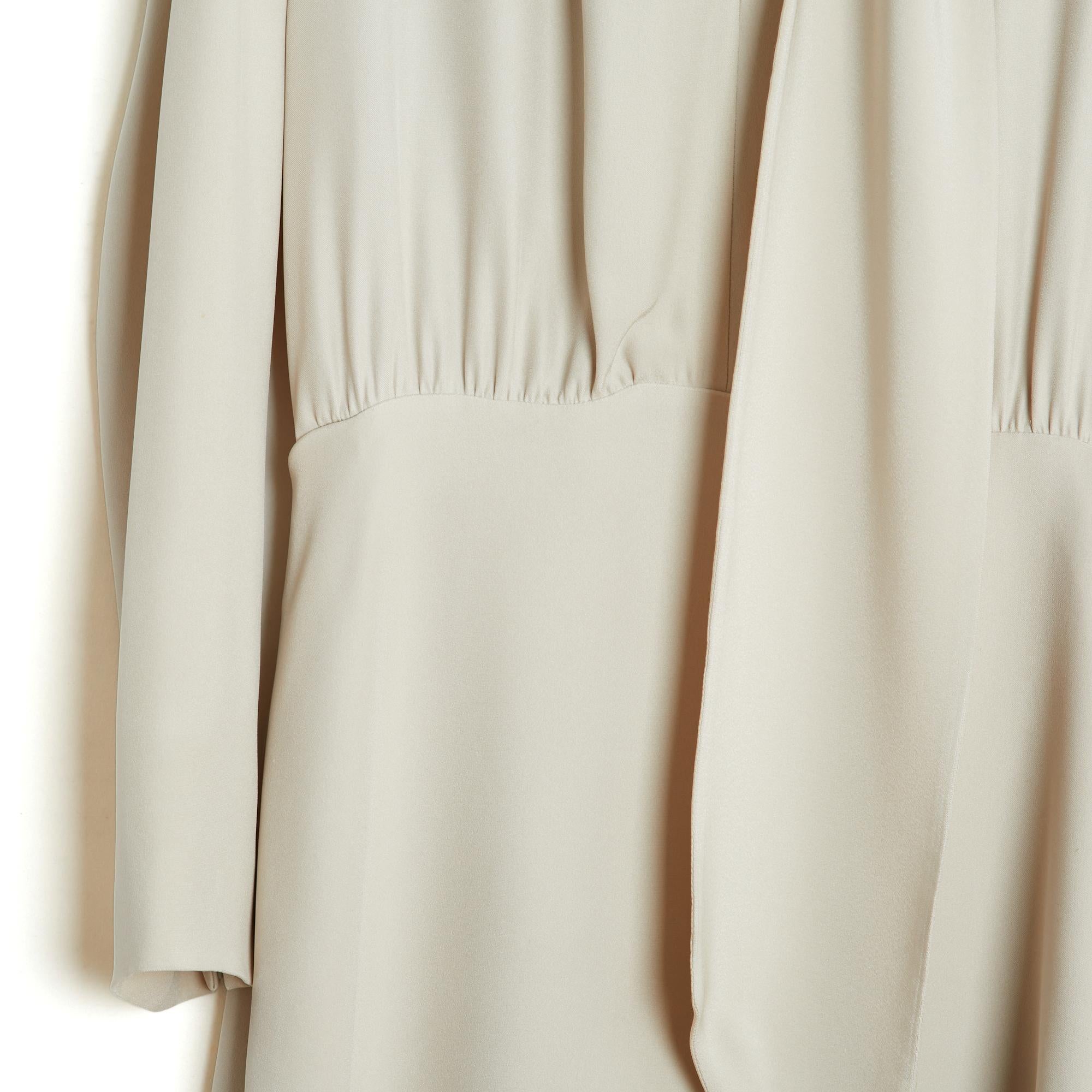 Chloé-Kleid aus der Pre Fall 2012-Kollektion aus Acetat-Crêpe (70%) und Seide in der Farbe ecru 