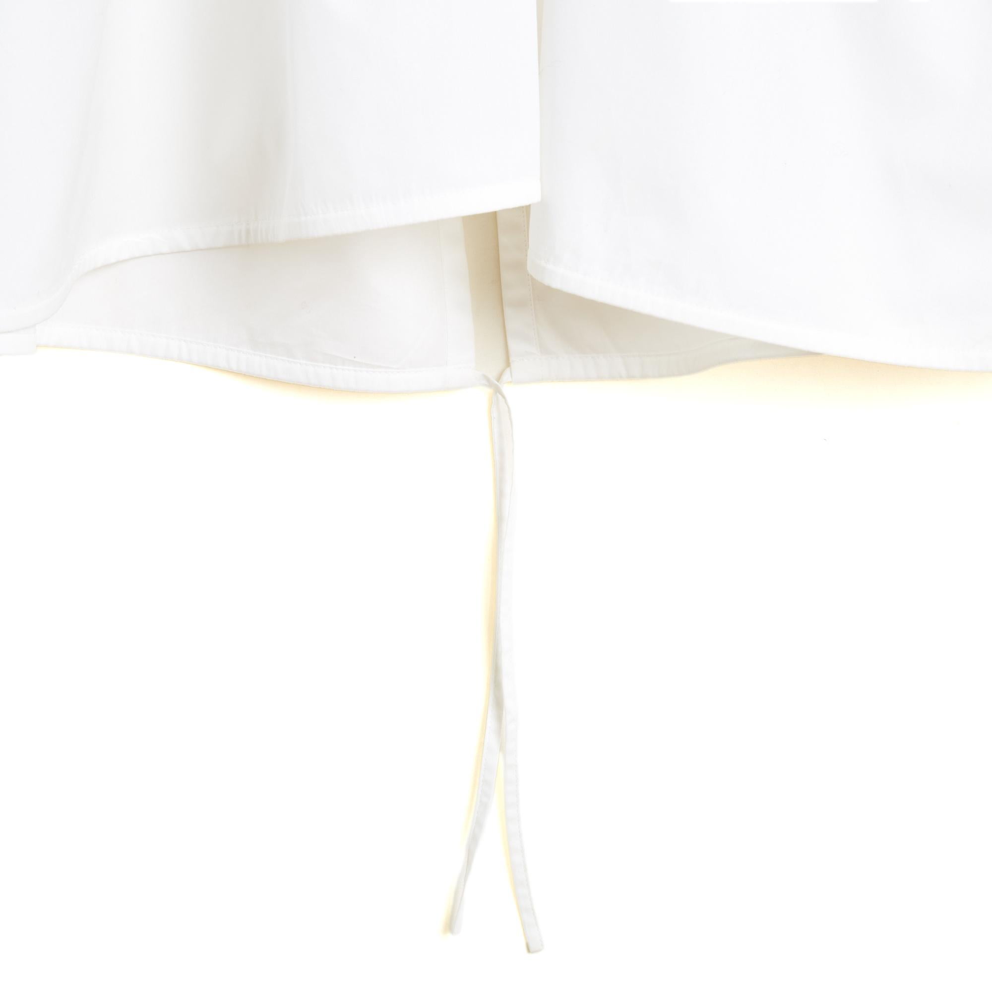 Chloé 2018 Robe Plastron FR40 Camisa de encaje de popelina con volantes Vestido UK12 US10 Chloe en venta 1