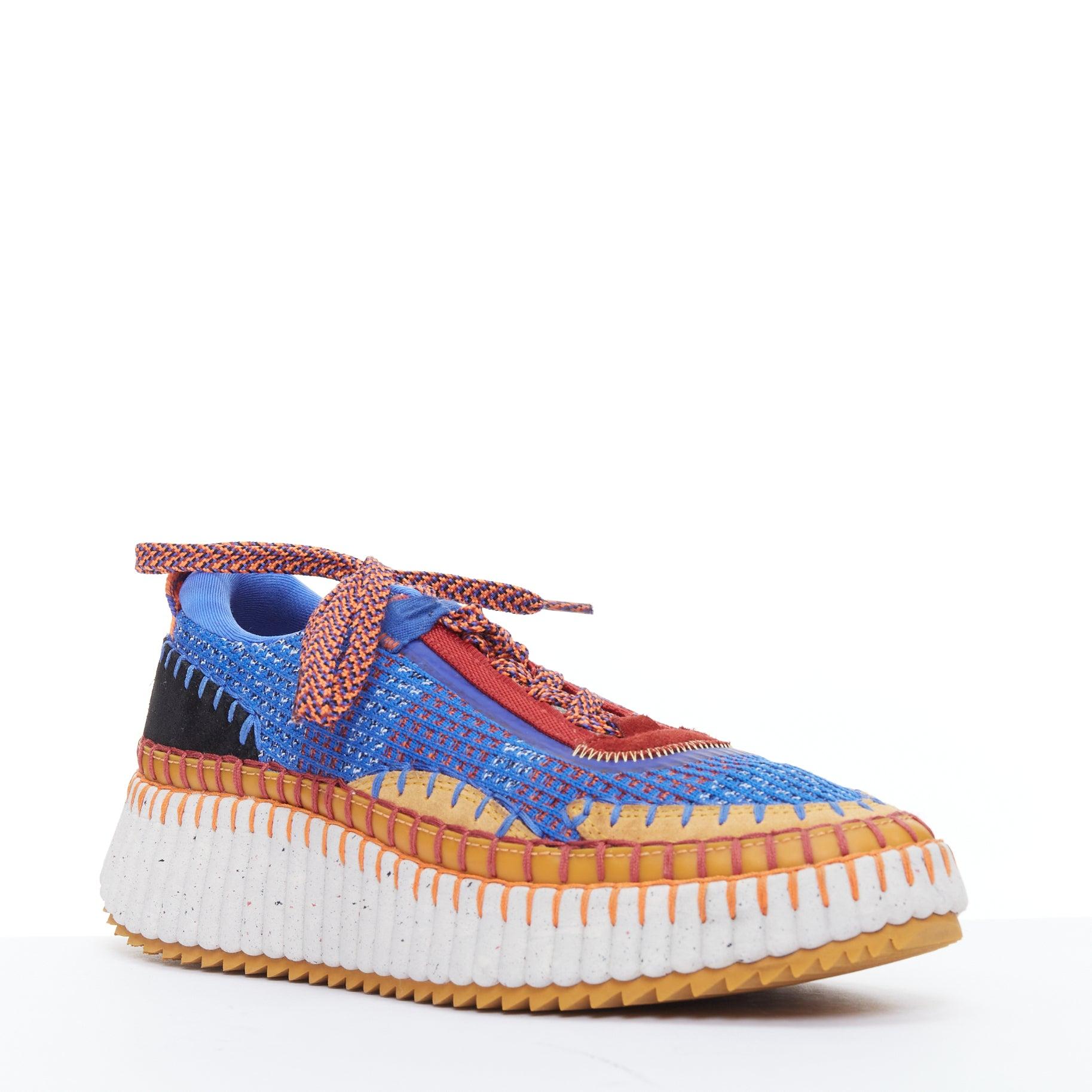 CHLOE 2023 Nama multicolor topstitch suede fabric chunky sneaker EU39
Reference: JYLM/A00061
Brand: Chloe
Model: Nama
Collection: 2023
Material: Leather, Fabric
Color: Multicolour
Pattern: Solid
Closure: Lace Up
Lining: Grey Leather
Extra Details: