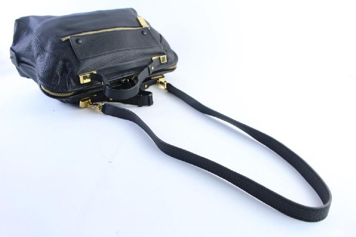 Chloé 2way Attache 11mr0701 Black Leather Cross Body Bag For Sale 2