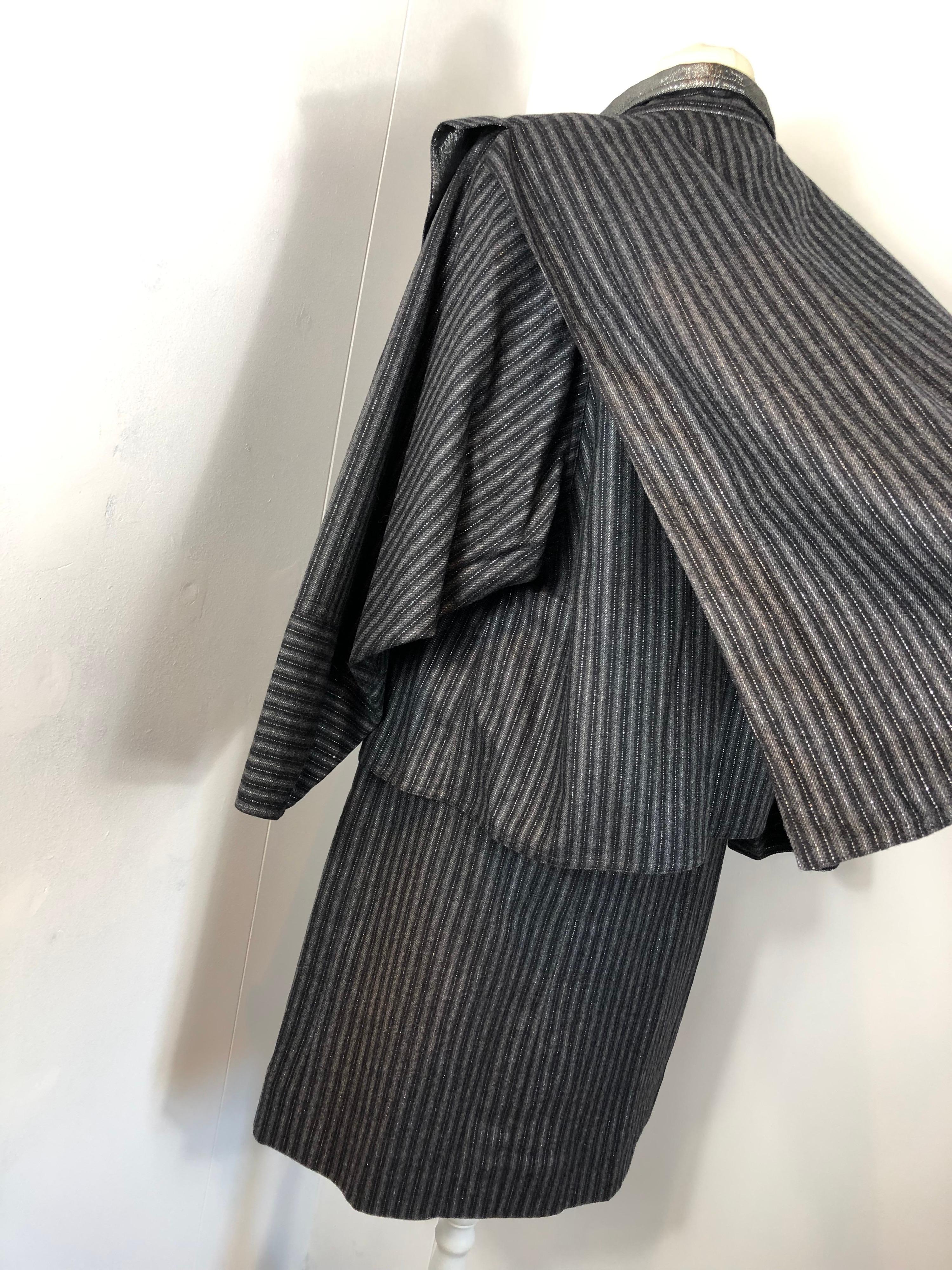 Chloè 80s wool suit by Karl Lagerfeld  In Good Condition For Sale In Carnate, IT