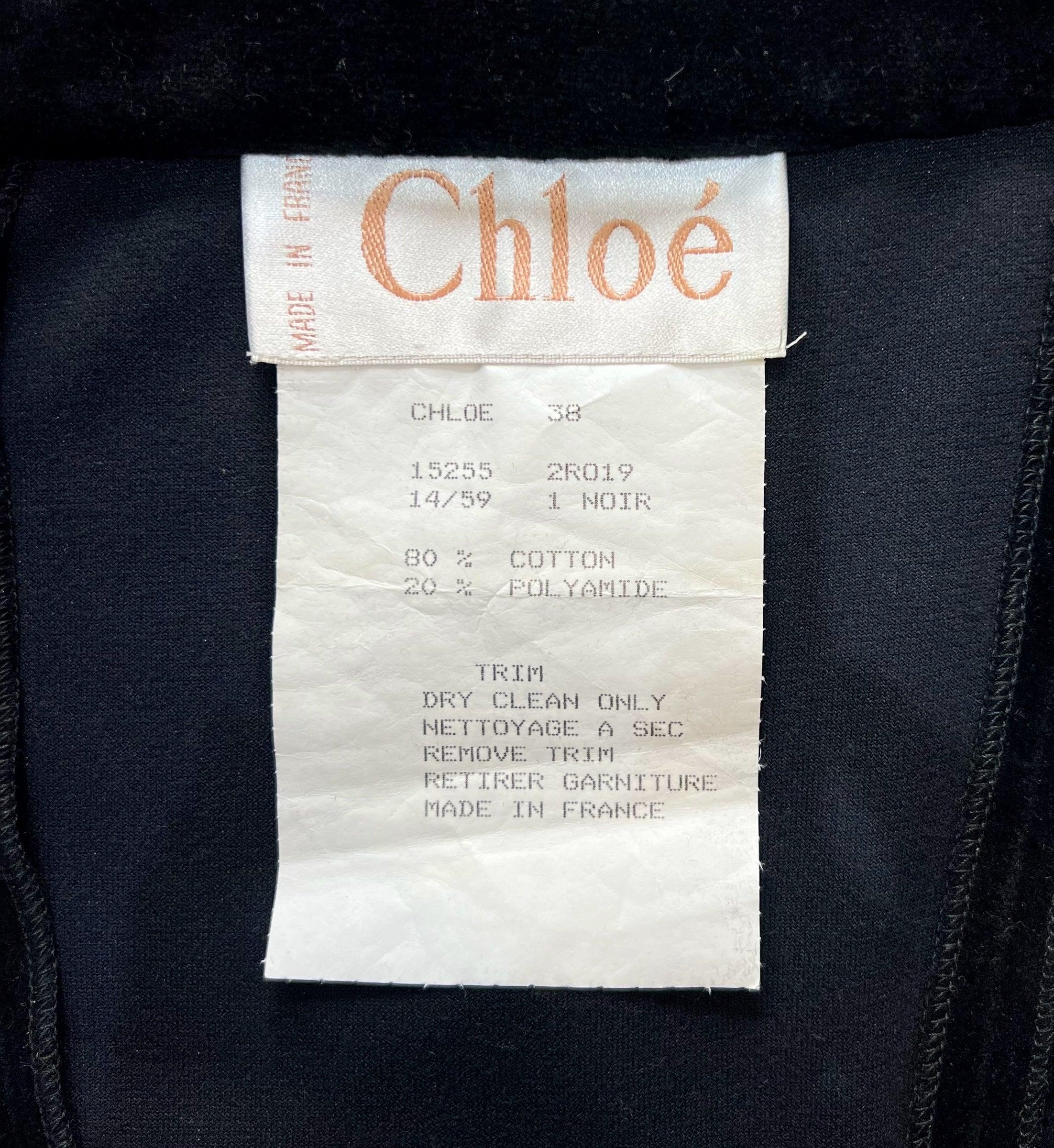 Women's Chloe A/W Black Velvet & Crochet Neo-Victorian 2 Piece Dress, 1993 For Sale