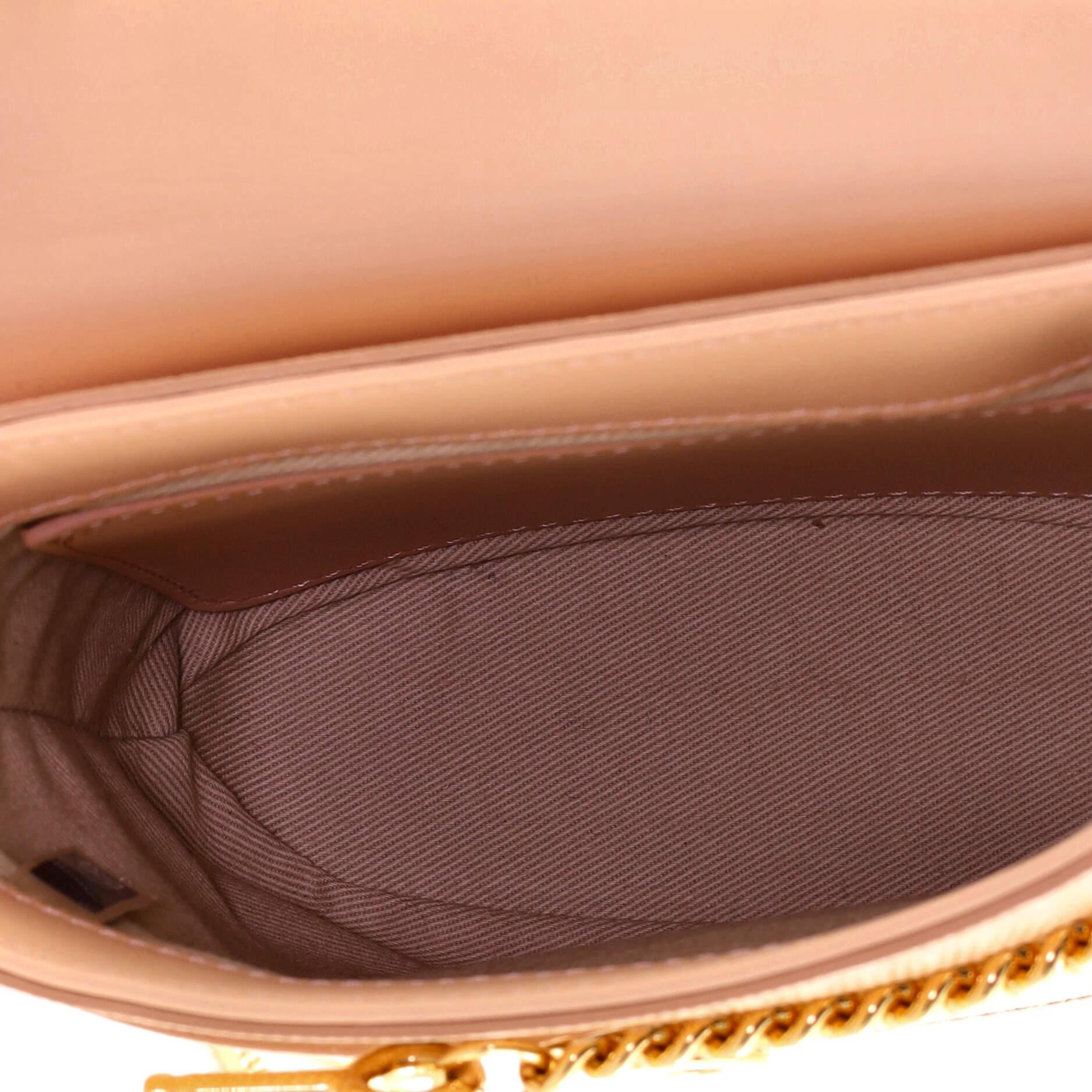 Chloe Aby Lock Bag Lizard Embossed Leather Small In Good Condition In NY, NY