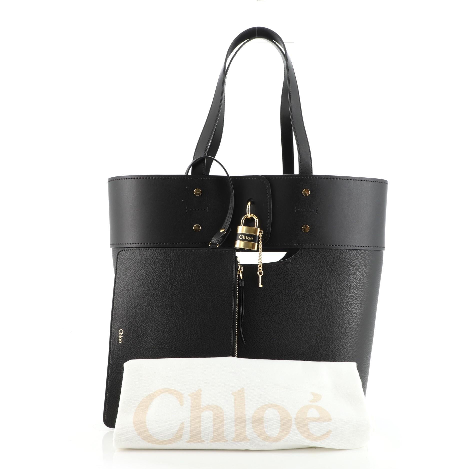 Chloe aby leather tote cheap