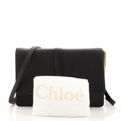 Chloe Alphabet Chain Clutch Bag Leather
