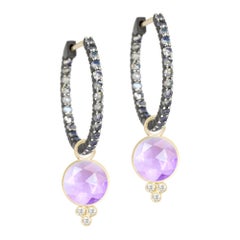 Chloe Amethyst 18 Karat Gold Earrings