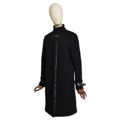 CHLOE Autumn / Winter 2011 long Black Teddy Bear Wool Coat