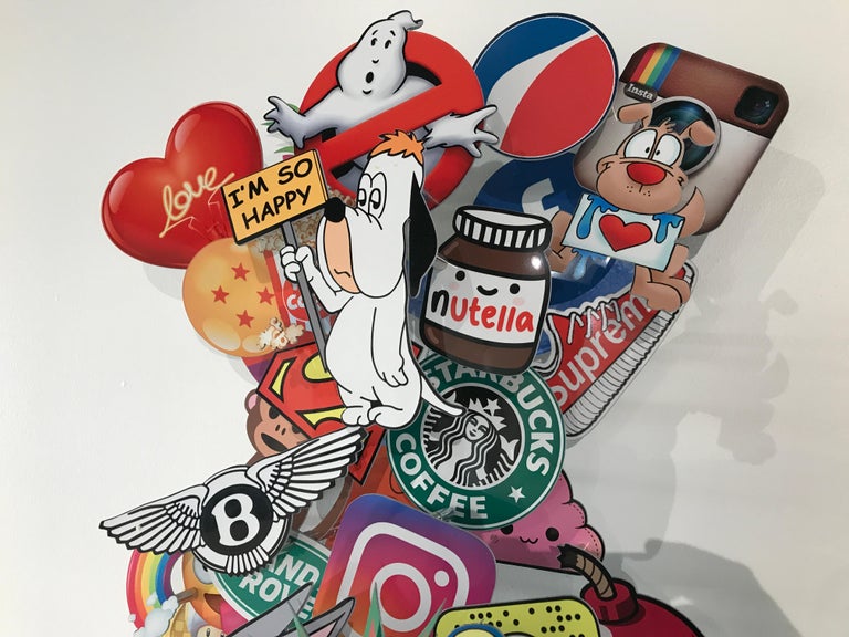 Chloe B - Sculpture murale dimensionnelle Pop Candy En vente sur 1stDibs