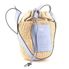 Chloe Basket Bag Fair Trade Paper with Calfskin Small