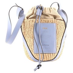 Chloe Basket Bag Fair Trade Paper with Calfskin Small