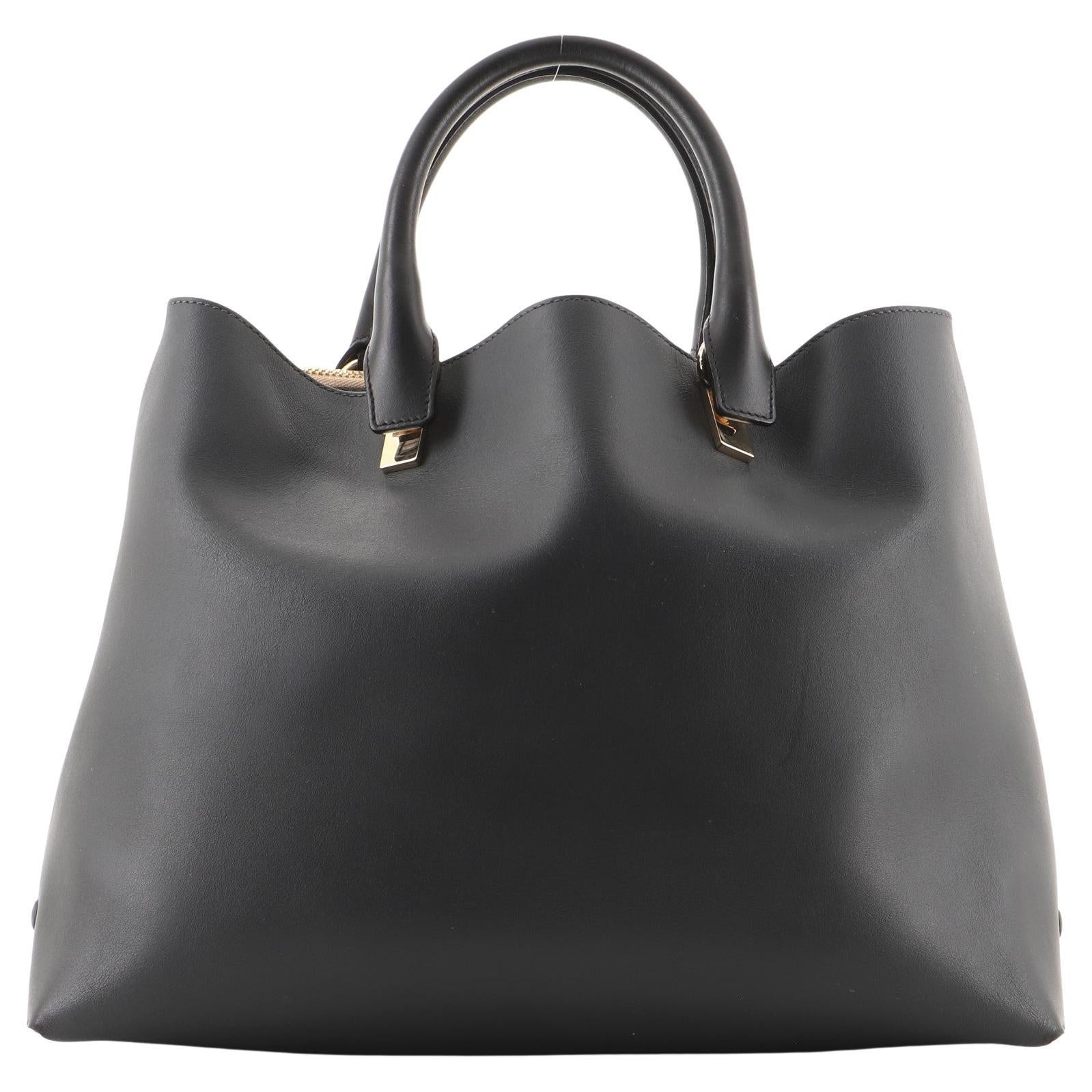 New Chloe Black Leather Goldie Shoulder Bag For Sale at 1stDibs