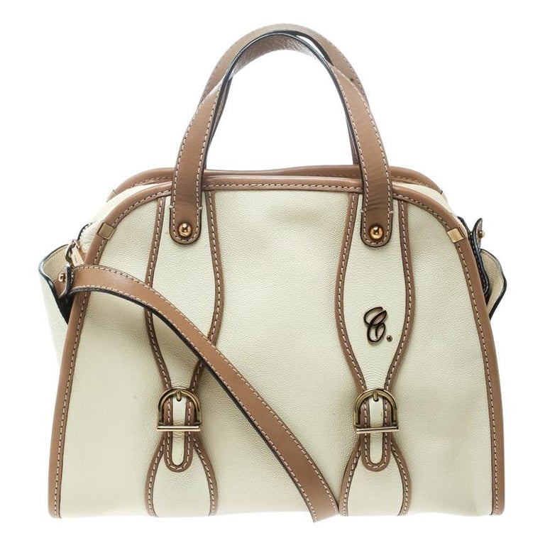 Chloe Beige/Brown Leather Susan Top Handle Bag For Sale at 1stDibs ...
