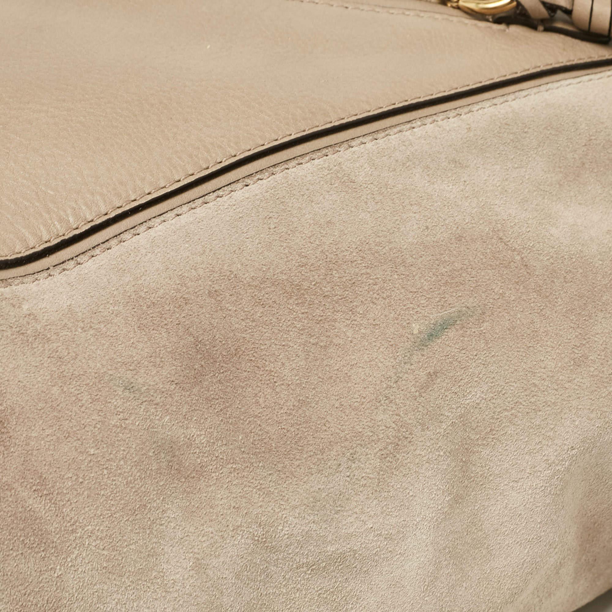 Chloe Tote Myers in pelle e camoscio beige 4