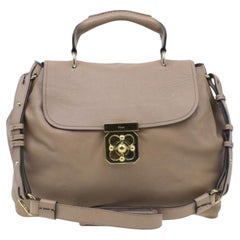 Chloé - Sac à main Elsie en cuir beige