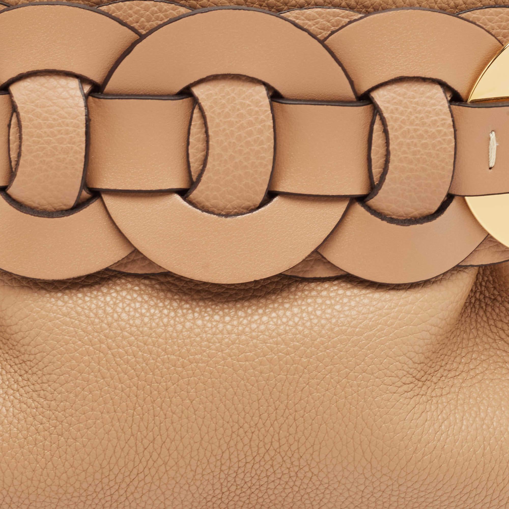 Chloe Beige Leder Leder Darryl Clutch 1