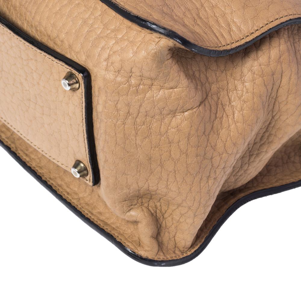 Chloé Beige Leather Medium Sally Flap Shoulder Bag 4