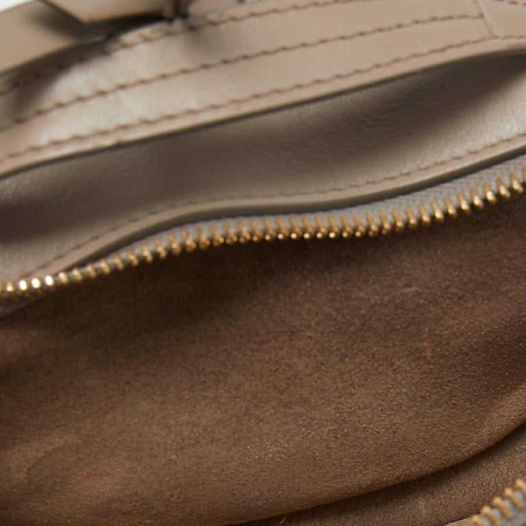 Chloe Beige Leather Mini C Vanity Shoulder Bag For Sale at 1stDibs