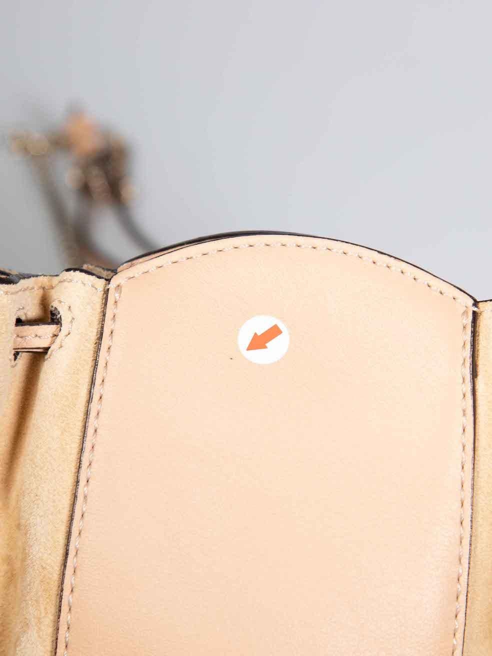 Chloe Beige Leather Mini Sac Drawstring Bag For Sale 2