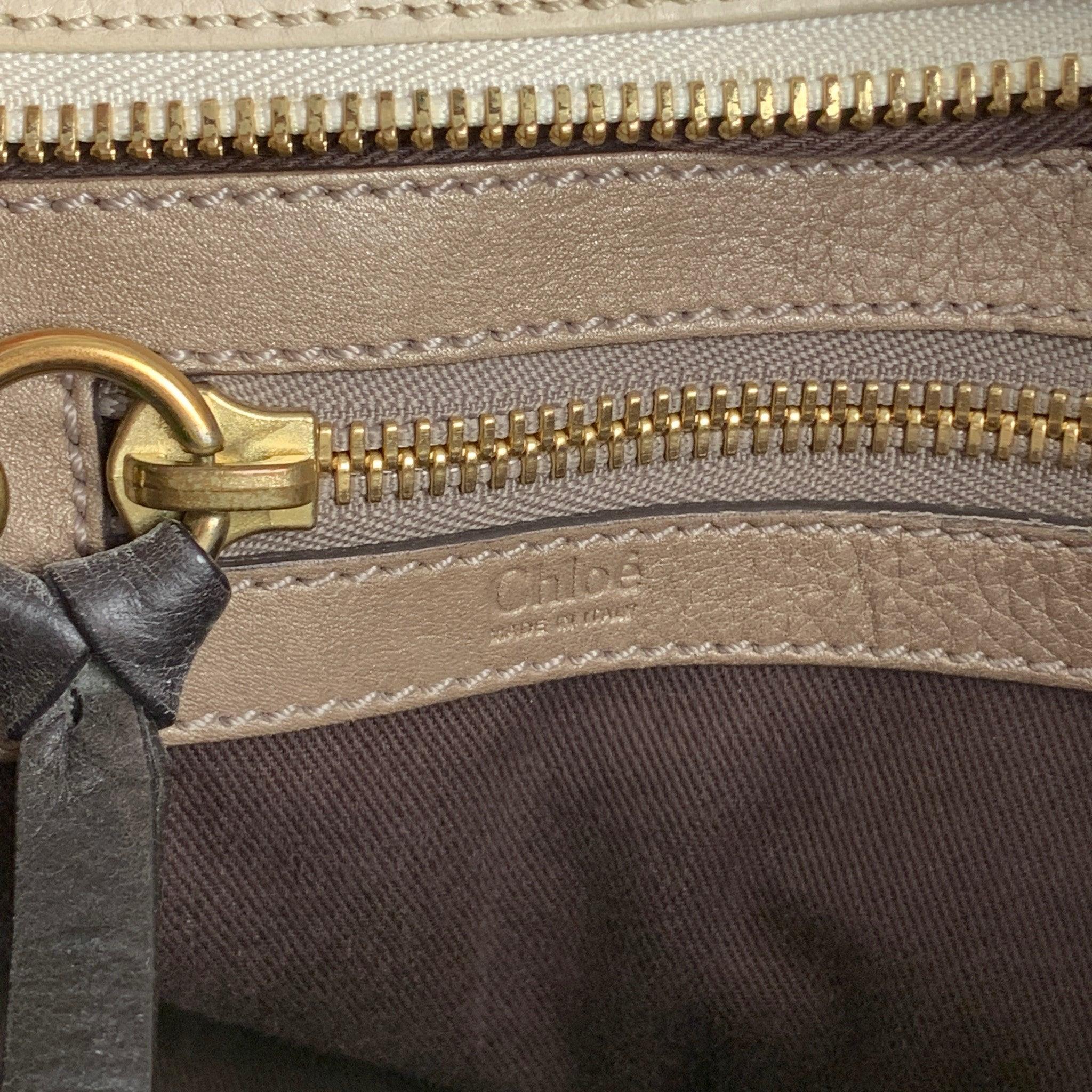 CHLOE Beige Leather Shoulder Bag 6