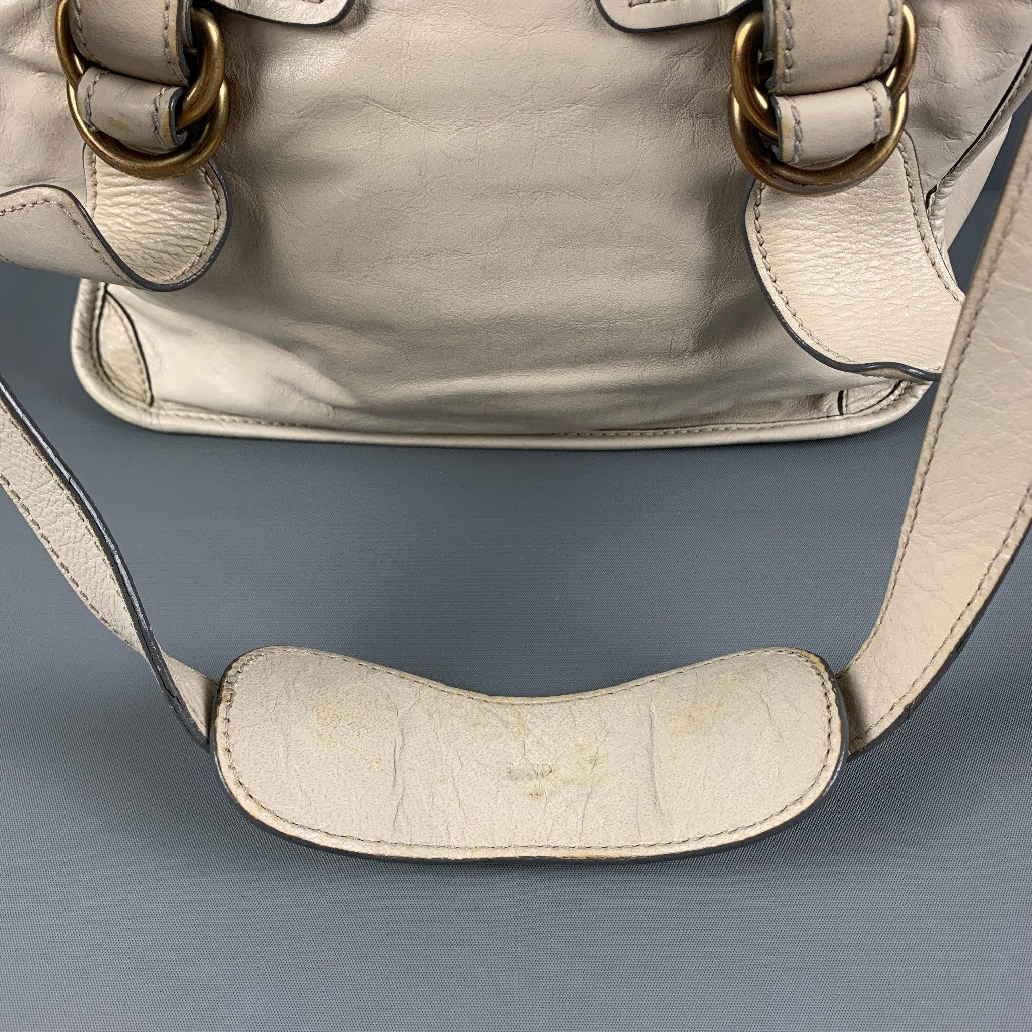 CHLOE Beige Leather Shoulder Bag 2