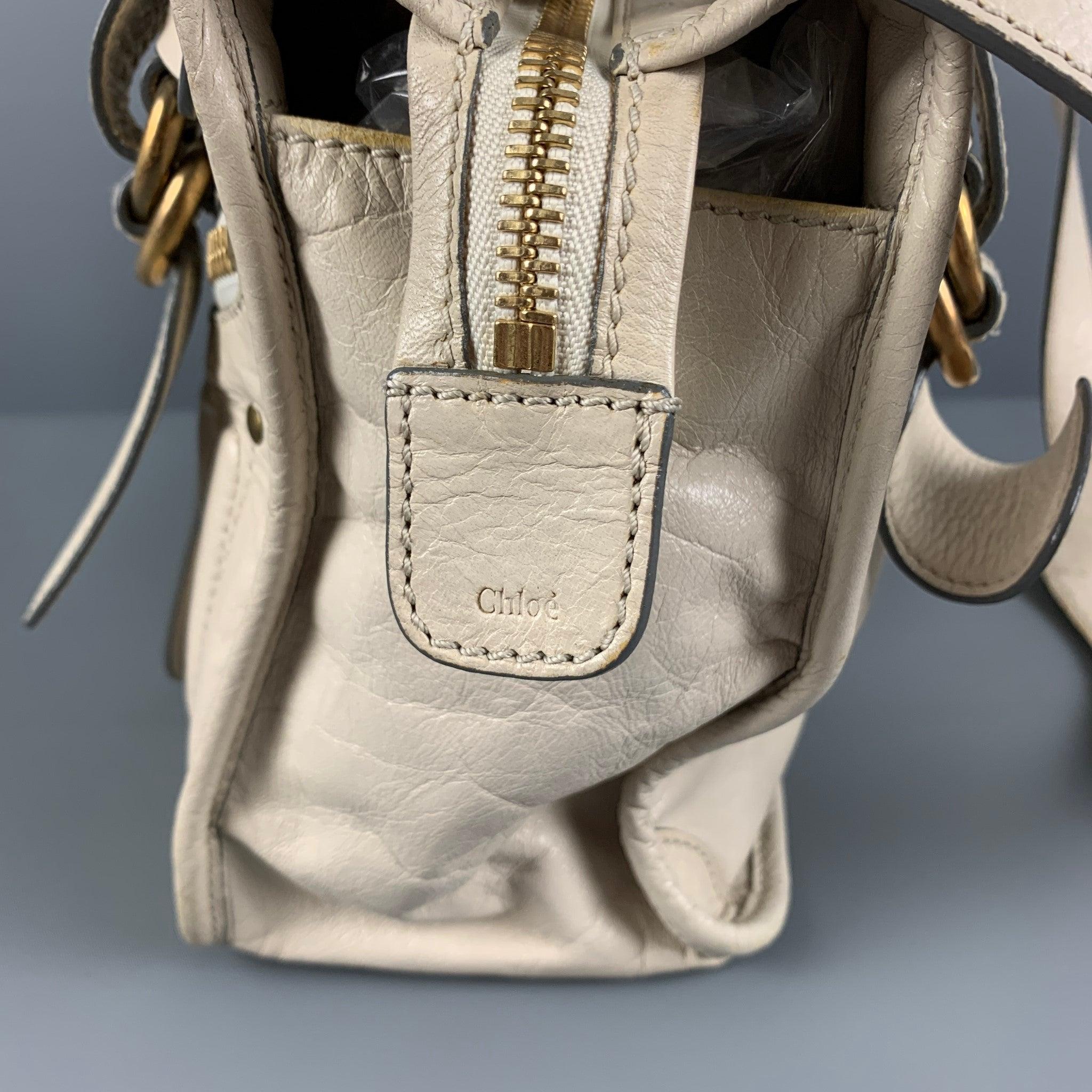CHLOE Beige Leather Shoulder Bag 4