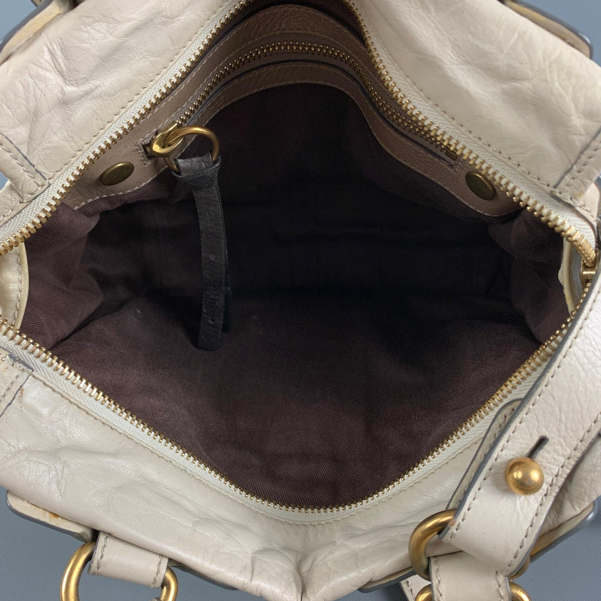 CHLOE Beige Leather Shoulder Bag 5