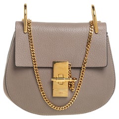Chloé Beige Leather Small Drew Crossbody Bag