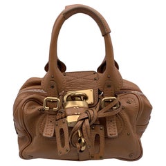 Chloe Bolso Tote Paddington Pequeño Piel Beige Bolso Satchel
