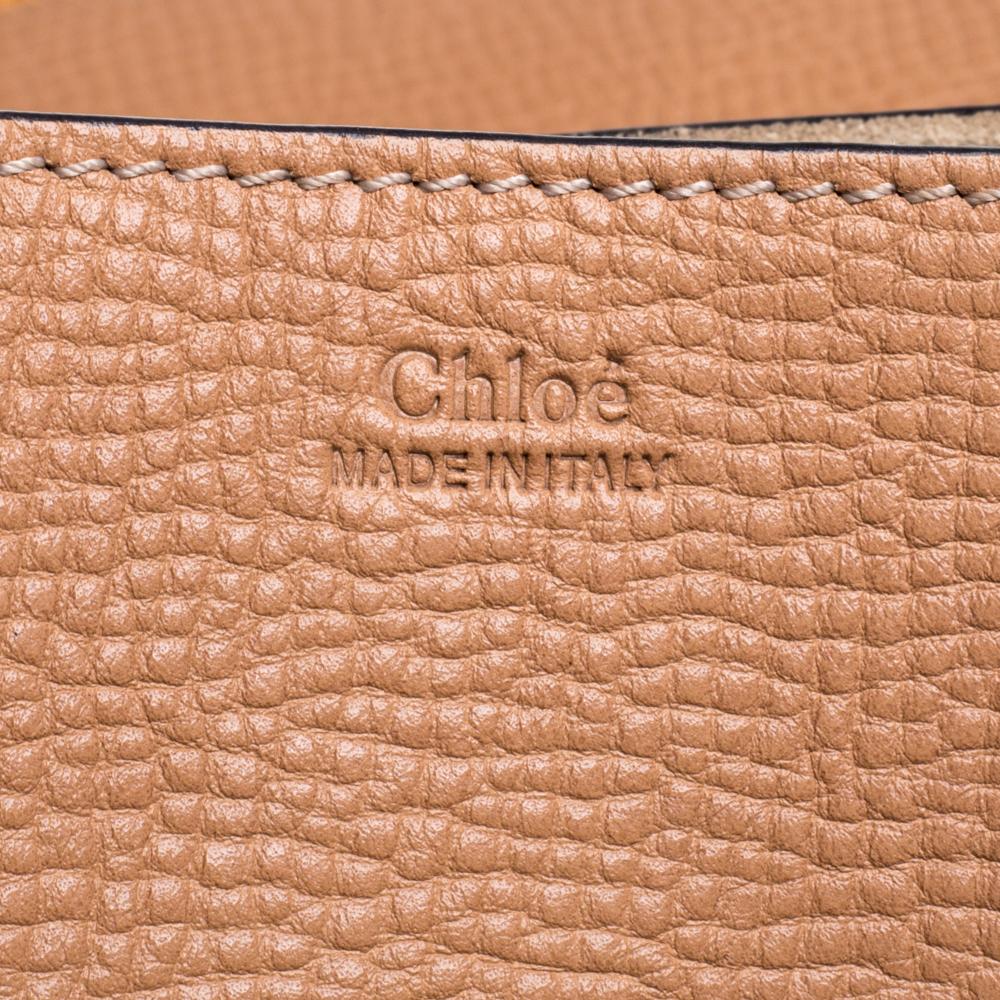 Chloe Beige/Mustard Leather Medium Drew Shoulder Bag 3